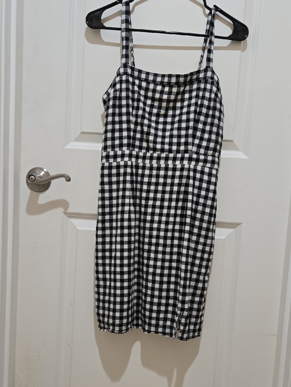 Abercrombie Black and White Gingham Sundress - Classic Check Tank Dress